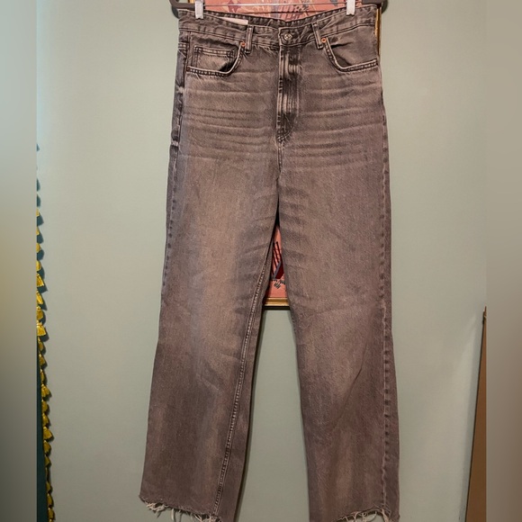 Zara Denim - Zara gray wide leg size 12